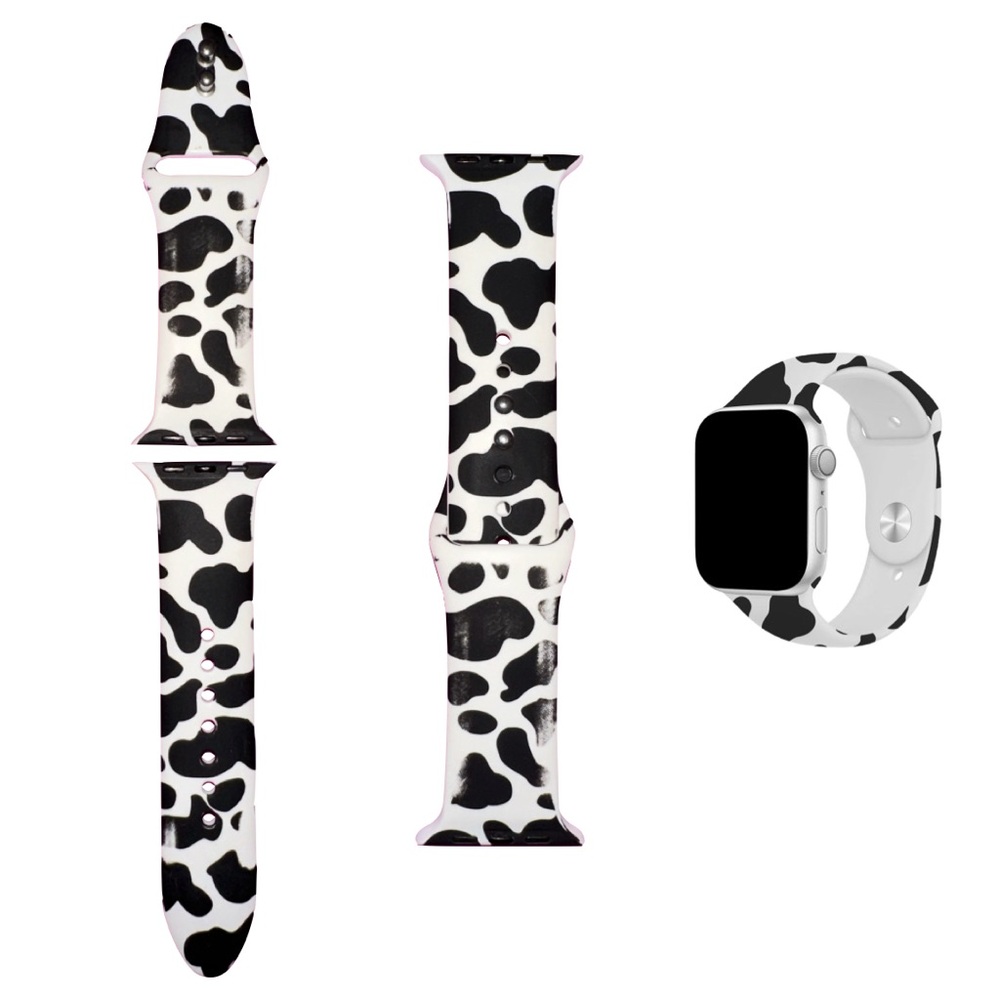 Apple Watch Band - Cow Print Silicone